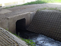 天白川へ合流する雨水