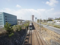 跨線橋からみた米野木駅