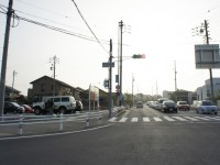 弁天池南の交差点