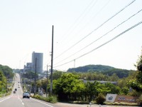 梨の木小学校から見た米野木方面