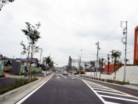 丁子田の交差点まで道路が抜けた