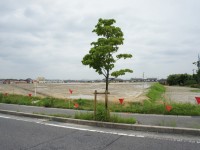 竹の山小中学校の建設予定地