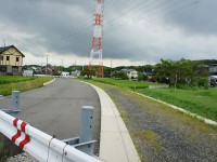 米野木駅前から続く道、旧道へ