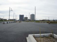 米野木駅の北側にある新しい交差点北向き