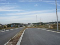 米野木駅の北側にある新しい交差点南向き