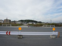 米野木駅の北側にある新しい交差点西向き