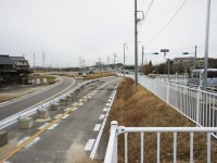 埋もれた道路