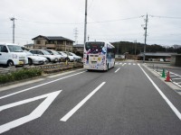 北部福祉会館を走り抜けていく