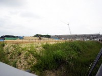 竹の山小中学校建設中