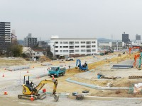 赤池駅周辺の工事