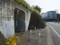 高速道路の下をくぐると3